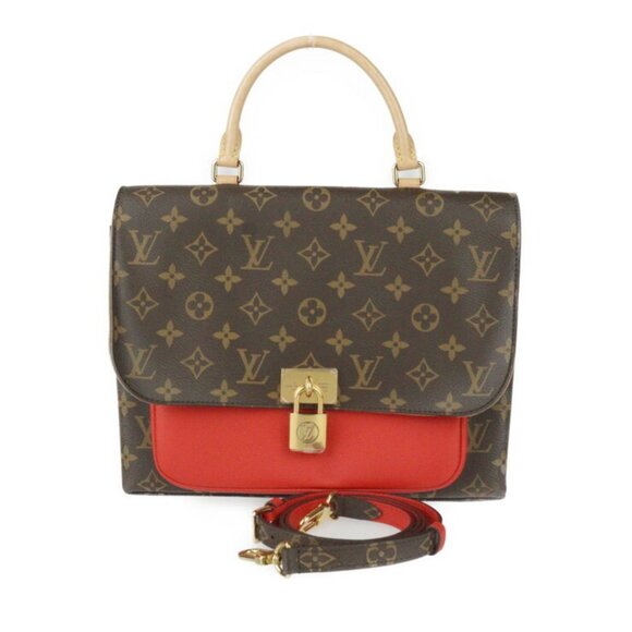 LOUIS VUITTON Brown Monogram Leather Shoulder Bag - Picture 1 of 9